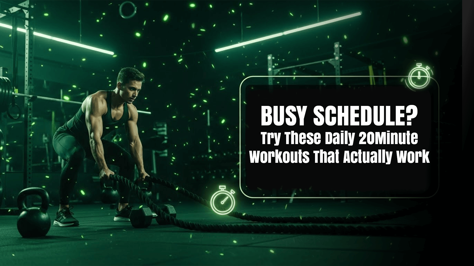 daily workout plans for busy people​
